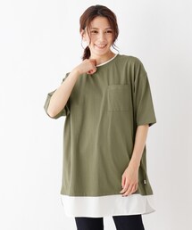 SHOO・LA・RUE | USAコットンポケット付きレイヤード風T(Tシャツ/カットソー)