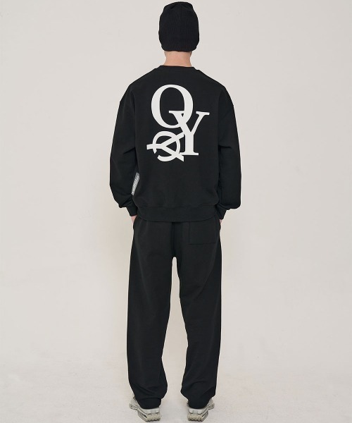 ★OY★B.S LOGO SWEAT PANTS-BLACK★正規品/韓国直送料込/人気 Logo Sweat Pants -black-