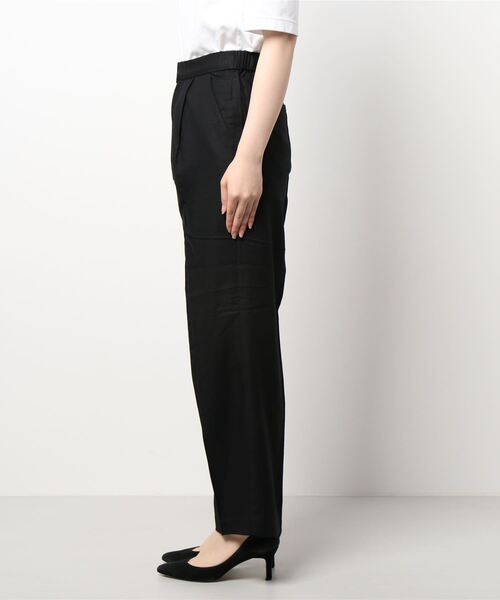cepo(セポ)の「レーヨンリネンセンタープレスパンツ セットアップ可能(その他パンツ・レディース・ブラック/オリーブ・M)」の4枚目の写真