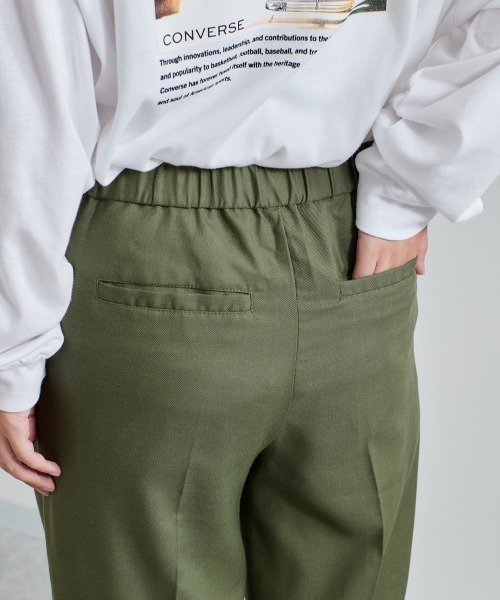 cepo(セポ)の「レーヨンリネンセンタープレスパンツ セットアップ可能(その他パンツ・レディース・ブラック/オリーブ・M)」の10枚目の写真