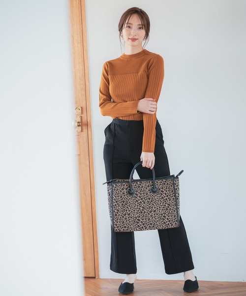 Andemiu（アンデミュウ）の「【カラー診断】プチハイリブニット227812（ニット/セーター・レディース・アイボリー/ブラック/ブラウン/ブルー/イエロー/ピンク・FREE）」の12枚目の写真