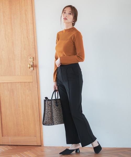 Andemiu（アンデミュウ）の「【カラー診断】プチハイリブニット227812（ニット/セーター・レディース・アイボリー/ブラック/ブラウン/ブルー/イエロー/ピンク・FREE）」の17枚目の写真