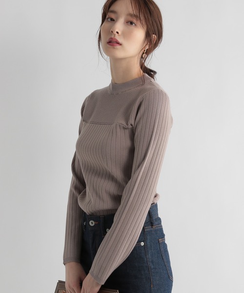 Andemiu（アンデミュウ）の「【カラー診断】プチハイリブニット227812（ニット/セーター・レディース・アイボリー/ブラック/ブラウン/ブルー/イエロー/ピンク・FREE）」の19枚目の写真