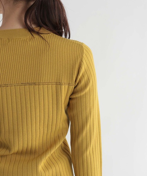 Andemiu（アンデミュウ）の「【カラー診断】プチハイリブニット227812（ニット/セーター・レディース・アイボリー/ブラック/ブラウン/ブルー/イエロー/ピンク・FREE）」の10枚目の写真