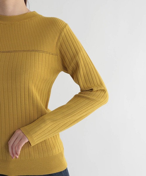 Andemiu（アンデミュウ）の「【カラー診断】プチハイリブニット227812（ニット/セーター・レディース・アイボリー/ブラック/ブラウン/ブルー/イエロー/ピンク・FREE）」の20枚目の写真