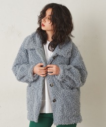 Lui's | フェイクカルガンジャケット(ムートンコート)