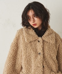 Lui's | フェイクカルガンジャケット(ムートンコート)