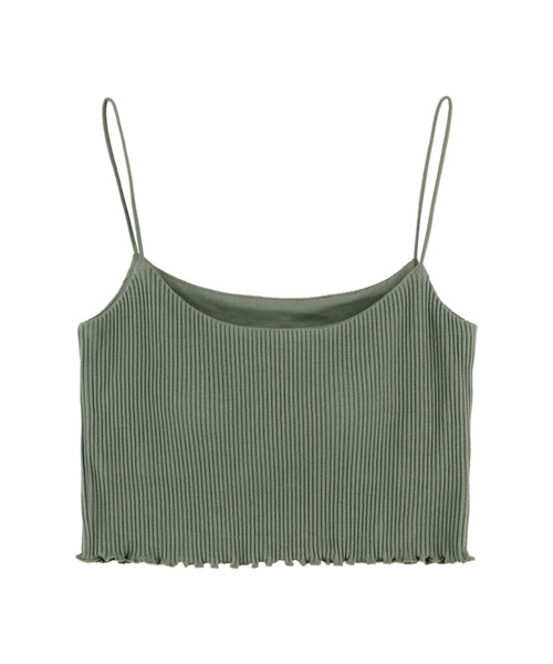 ALEXIA STAM（アリシアスタン）の「Mellow Hem Rib Camisole/メロウヘムリブキャミソール（キャミソール・レディース・オフホワイト/グリーン/ピンク/オレンジ系その他・FREE）」の10枚目の写真