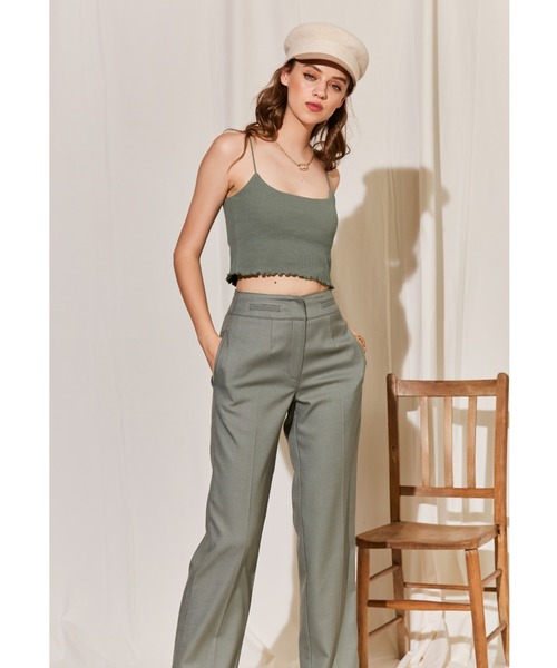 ALEXIA STAM（アリシアスタン）の「Mellow Hem Rib Camisole/メロウヘムリブキャミソール（キャミソール・レディース・オフホワイト/グリーン/ピンク/オレンジ系その他・FREE）」の21枚目の写真