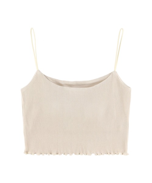 ALEXIA STAM（アリシアスタン）の「Mellow Hem Rib Camisole/メロウヘムリブキャミソール（キャミソール・レディース・オフホワイト/グリーン/ピンク/オレンジ系その他・FREE）」の22枚目の写真