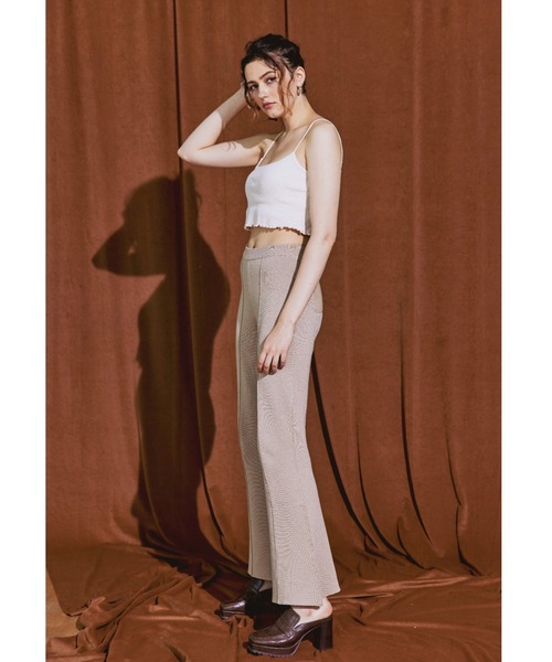 ALEXIA STAM（アリシアスタン）の「Mellow Hem Rib Camisole/メロウヘムリブキャミソール（キャミソール・レディース・オフホワイト/グリーン/ピンク/オレンジ系その他・FREE）」の13枚目の写真