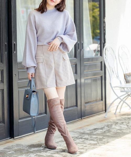 OLIVE des OLIVE（オリーブデオリーブ）の「フラップハイウエストショートパンツ（その他パンツ・レディース・ブラウン/ブラック/ベージュ・FREE）」の6枚目の写真