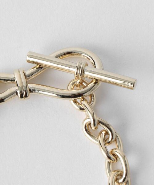 BEAUTY&YOUTH UNITED ARROWS（ビューティーアンドユースユナイテッドアローズ）の「BY バックルモチーフ  チェーン ブレスレット ◆（ブレスレット・レディース・シルバー/ゴールド・FREE）」の4枚目の写真