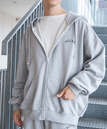 WEGO | WEGO/ヘビーウエイト カレッジロゴビッグシルエットジップパーカー(パーカー)