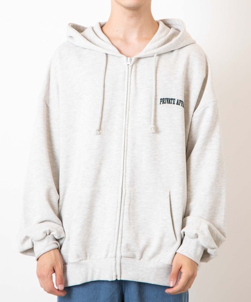 WEGO（ウィゴー）の「WEGO/ヘビーウエイト カレッジロゴビッグシルエットジップパーカー（パーカー・メンズ・ダークグリーン/ネイビー/オートミール/杢グレー・MEDIUM/LARGE）」の13枚目の写真