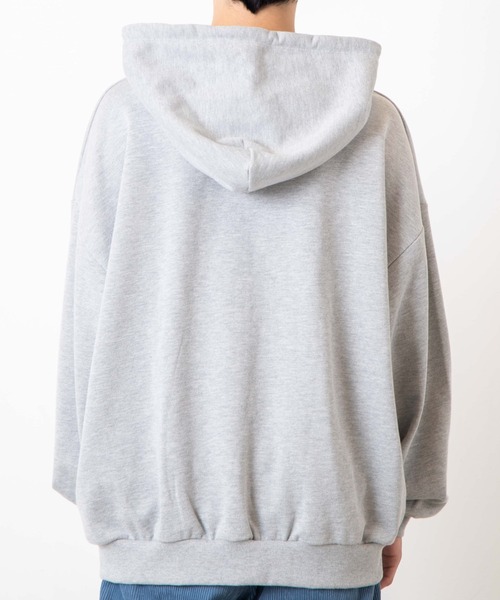 WEGO（ウィゴー）の「WEGO/ヘビーウエイト カレッジロゴビッグシルエットジップパーカー（パーカー・メンズ・ダークグリーン/ネイビー/オートミール/杢グレー・MEDIUM/LARGE）」の16枚目の写真