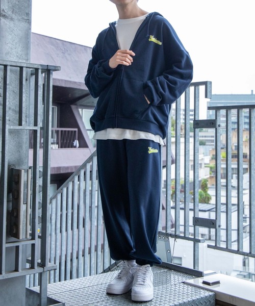 WEGO（ウィゴー）の「WEGO/ヘビーウエイト カレッジロゴビッグシルエットジップパーカー（パーカー・メンズ・ダークグリーン/ネイビー/オートミール/杢グレー・MEDIUM/LARGE）」の10枚目の写真