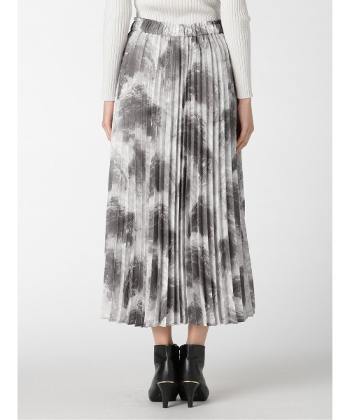m.f.editorial（エムエフエディトリアル）の「m.f.エディトリアル レディースマーブルプリント プリーツロングスカート（スカート・レディース・ライトグレー・MEDIUM/LARGE/S）」の8枚目の写真