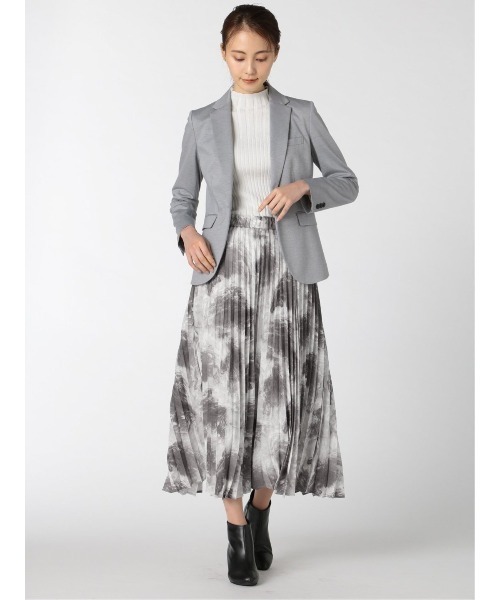 m.f.editorial（エムエフエディトリアル）の「m.f.エディトリアル レディースマーブルプリント プリーツロングスカート（スカート・レディース・ライトグレー・MEDIUM/LARGE/S）」の15枚目の写真
