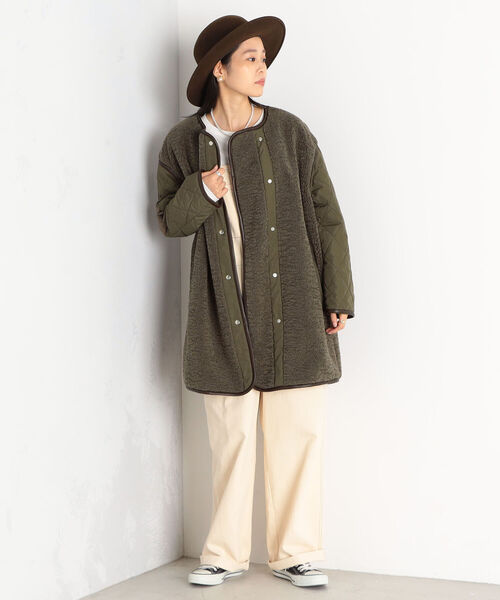 fredy repit（フレディレピ）の「ボア＆キルティングコート（その他アウター・レディース・オフホワイト/カーキ・38/36）」の6枚目の写真