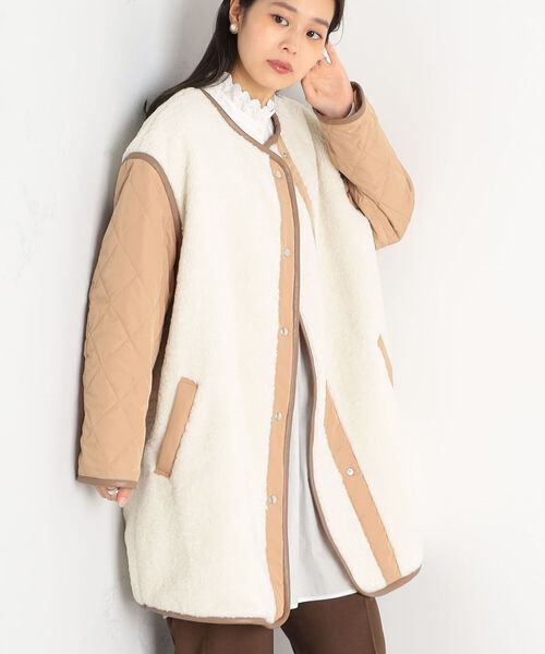 fredy repit（フレディレピ）の「ボア＆キルティングコート（その他アウター・レディース・オフホワイト/カーキ・38/36）」の15枚目の写真