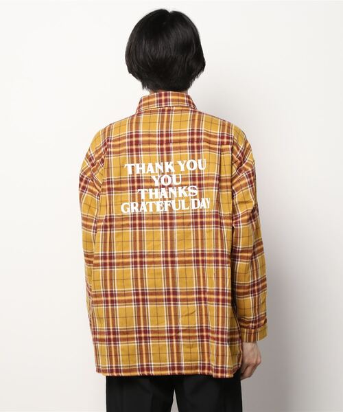 ALDIES（アールディーズ）の「Advent Big Nel Shirt / アドベントビッグネルシャツ（シャツ/ブラウス・メンズ・イエロー/ブルー・SMALL/MEDIUM）」の14枚目の写真