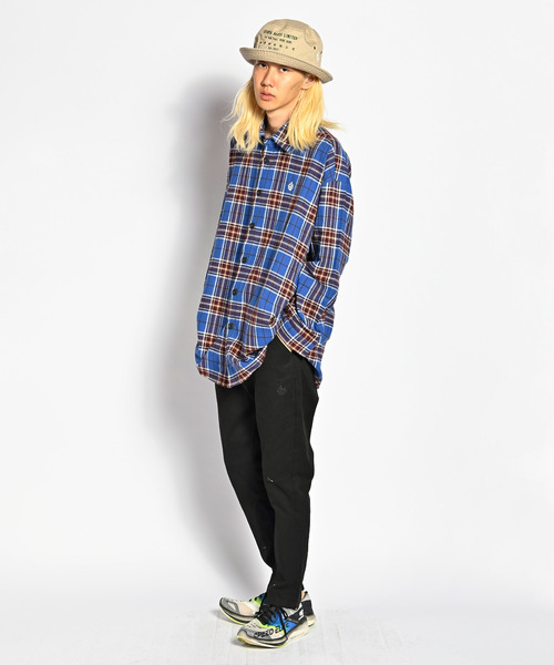 ALDIES（アールディーズ）の「Advent Big Nel Shirt / アドベントビッグネルシャツ（シャツ/ブラウス・メンズ・イエロー/ブルー・SMALL/MEDIUM）」の19枚目の写真