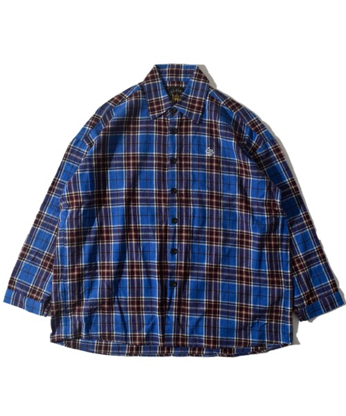 ALDIES（アールディーズ）の「Advent Big Nel Shirt / アドベントビッグネルシャツ（シャツ/ブラウス・メンズ・イエロー/ブルー・SMALL/MEDIUM）」の15枚目の写真