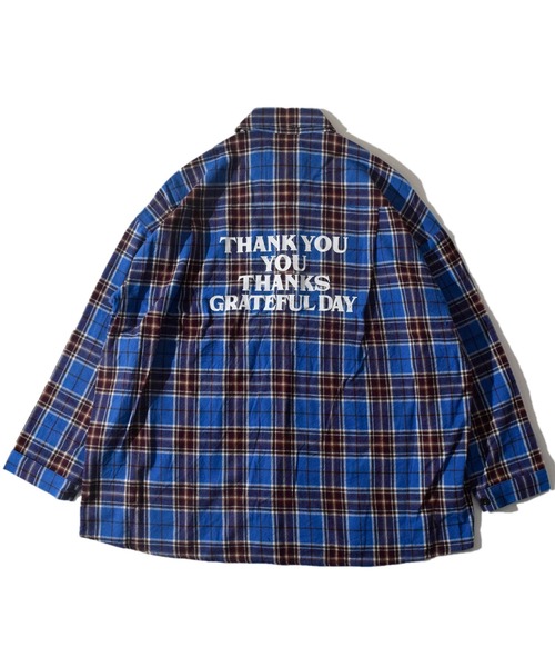ALDIES（アールディーズ）の「Advent Big Nel Shirt / アドベントビッグネルシャツ（シャツ/ブラウス・メンズ・イエロー/ブルー・SMALL/MEDIUM）」の7枚目の写真