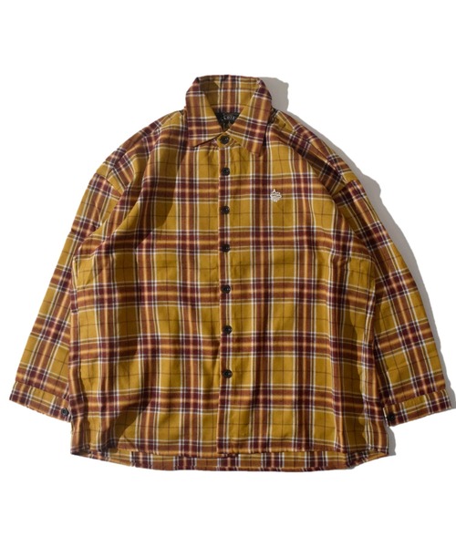 ALDIES（アールディーズ）の「Advent Big Nel Shirt / アドベントビッグネルシャツ（シャツ/ブラウス・メンズ・イエロー/ブルー・SMALL/MEDIUM）」の17枚目の写真