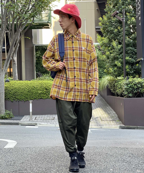 ALDIES（アールディーズ）の「Advent Big Nel Shirt / アドベントビッグネルシャツ（シャツ/ブラウス・メンズ・イエロー/ブルー・SMALL/MEDIUM）」の18枚目の写真