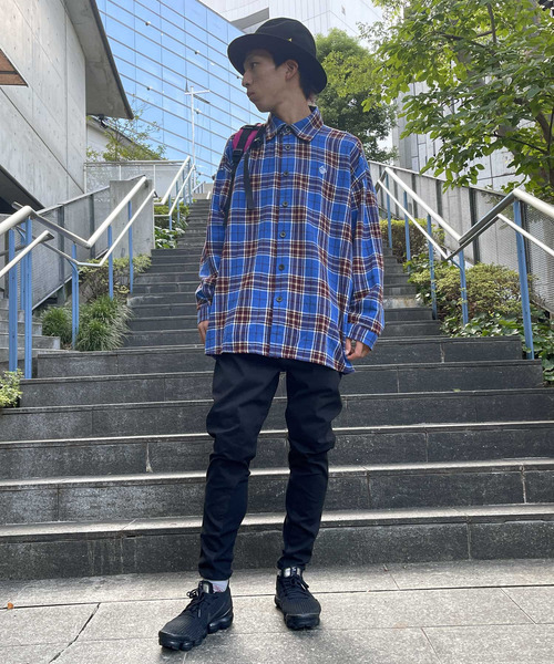 ALDIES（アールディーズ）の「Advent Big Nel Shirt / アドベントビッグネルシャツ（シャツ/ブラウス・メンズ・イエロー/ブルー・SMALL/MEDIUM）」の16枚目の写真