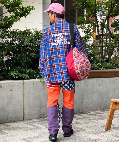 ALDIES（アールディーズ）の「Advent Big Nel Shirt / アドベントビッグネルシャツ（シャツ/ブラウス・メンズ・イエロー/ブルー・SMALL/MEDIUM）」の4枚目の写真