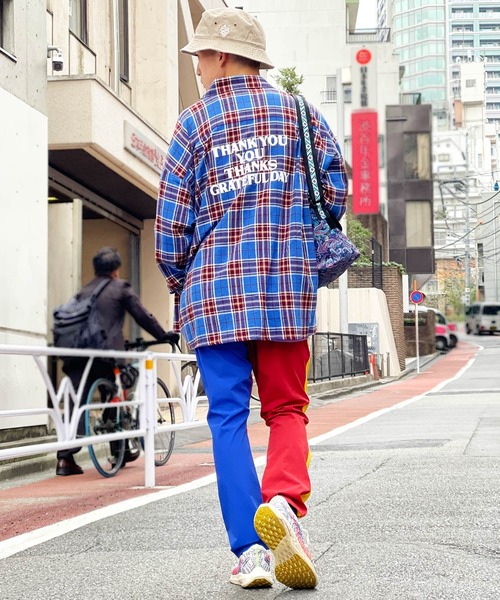 ALDIES（アールディーズ）の「Advent Big Nel Shirt / アドベントビッグネルシャツ（シャツ/ブラウス・メンズ・イエロー/ブルー・SMALL/MEDIUM）」の6枚目の写真
