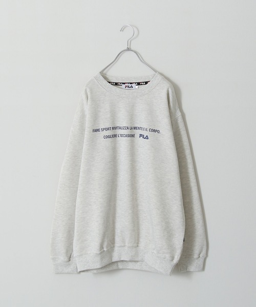 FILA(フィラ)の「【FILA】 刺繍クルースウェット(スウェット・レディース・ブラック/ホワイト系/ホワイト系3/ブラック系/アイボリー系2/ネイビー系/ネイビー系2/ネイビー/アイボリー系/ホワイト系1/アイボリー系3/ホワイト/オートミール/ホワイト系4/アイボリー系1/ネイビー系1/ホワイト系2/アイボリー系4・X-LARGE/LARGE/MEDIUM)」の13枚目の写真