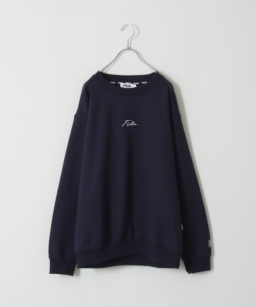 FILA(フィラ)の「【FILA】 刺繍クルースウェット(スウェット・レディース・ブラック/ホワイト系/ホワイト系3/ブラック系/アイボリー系2/ネイビー系/ネイビー系2/ネイビー/アイボリー系/ホワイト系1/アイボリー系3/ホワイト/オートミール/ホワイト系4/アイボリー系1/ネイビー系1/ホワイト系2/アイボリー系4・X-LARGE/LARGE/MEDIUM)」の15枚目の写真