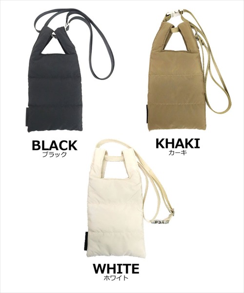 DONOBAN（ドノバン）の「ミニポシェット中綿バッグ（エコバッグ/サブバッグ・レディース・ブラック/カーキ/ホワイト・ONESIZE）」の22枚目の写真