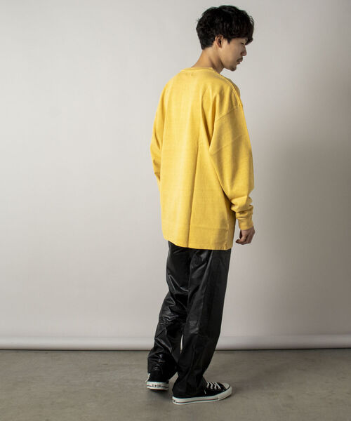 GLOSTER（グロスター）の「【GLOSTER/グロスター】ヴィンテージ加工 ロングスリーブTシャツ（Tシャツ/カットソー・メンズ・イエロー/グリーン/スミクロ/キナリ・MEDIUM/LARGE）」の22枚目の写真