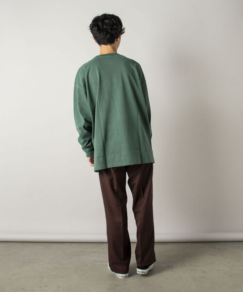 GLOSTER（グロスター）の「【GLOSTER/グロスター】ヴィンテージ加工 ロングスリーブTシャツ（Tシャツ/カットソー・メンズ・イエロー/グリーン/スミクロ/キナリ・MEDIUM/LARGE）」の19枚目の写真