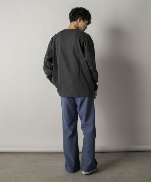 GLOSTER（グロスター）の「【GLOSTER/グロスター】ヴィンテージ加工 ロングスリーブTシャツ（Tシャツ/カットソー・メンズ・イエロー/グリーン/スミクロ/キナリ・MEDIUM/LARGE）」の7枚目の写真