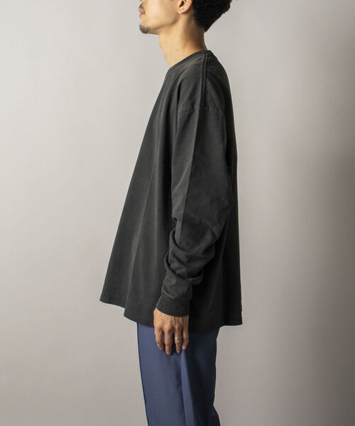 GLOSTER（グロスター）の「【GLOSTER/グロスター】ヴィンテージ加工 ロングスリーブTシャツ（Tシャツ/カットソー・メンズ・イエロー/グリーン/スミクロ/キナリ・MEDIUM/LARGE）」の21枚目の写真