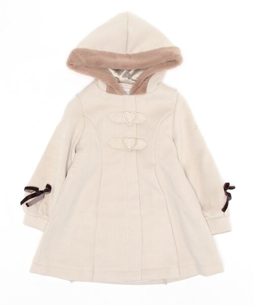 PINKHUNT（ピンクハント）の「PINKHUNT ピンクハント gフレア バックル コート アウター 5929K ベビードール BABYDOLL キッズ ジュニア 女の子 PH（ダウンジャケット/コート・キッズ・ベージュ/パープル・160cm/120cm/150cm/140cm/130cm）」の5枚目の写真