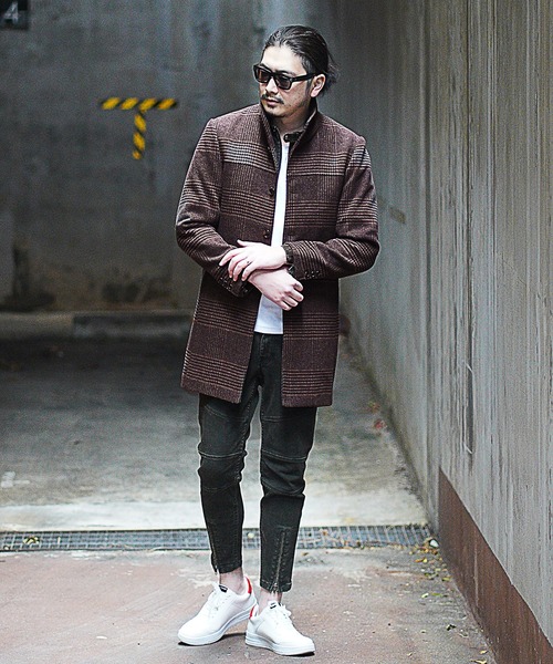 RATTLE TRAP（ラトルトラップ）の「中空糸メルトンスタンドコート（チェスターコート・メンズ・ライトグレー/キャメル/ブラック/ブラック系その他/ブラウン系その他・S/M/L/LL）」の20枚目の写真