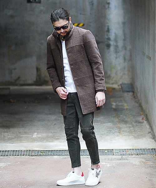 RATTLE TRAP（ラトルトラップ）の「中空糸メルトンスタンドコート（チェスターコート・メンズ・ライトグレー/キャメル/ブラック/ブラック系その他/ブラウン系その他・S/M/L/LL）」の17枚目の写真