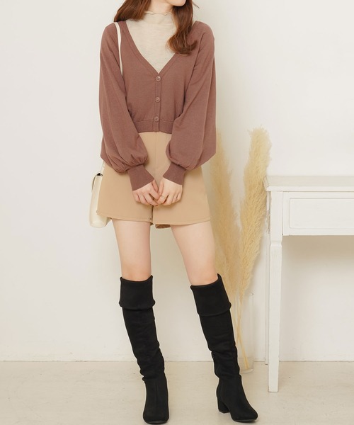 Newlyme(ニューリーミー)の「フリルメロートップス(Tシャツ/カットソー・レディース・ホワイト/ブラック/パープル/ブラウン/ブルーグレー/ライトベージュ・MEDIUM/LARGE/X-LARGE/XX-LARGE)」の12枚目の写真