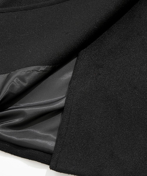 Fano Studios（ファノ ストゥディオズ）の「ステッチカラー ロングチェスターコート FD21W026【Fano Studios】（チェスターコート・レディース・ブラック・L/M/XS/S）」の14枚目の写真