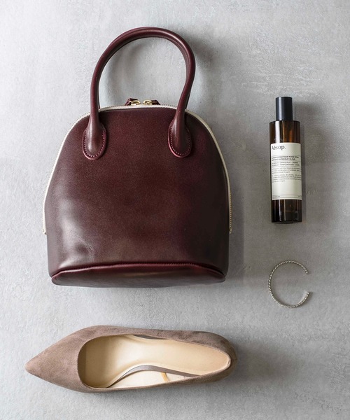 TIDEWAY（タイドウェイ）の「【TIDEWAY】MOSS BOSTON S T2421（ハンドバッグ・レディース・ブラック/ワイン/グリーン・FREE）」の3枚目の写真