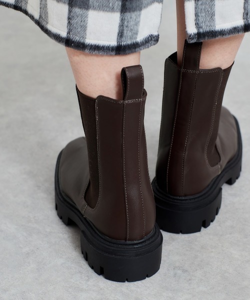 cepo（セポ）の「トラックソールサイドゴアブーツ（ブーツ・レディース・ブラック/ブラウン/オフホワイト・L/M）」の14枚目の写真