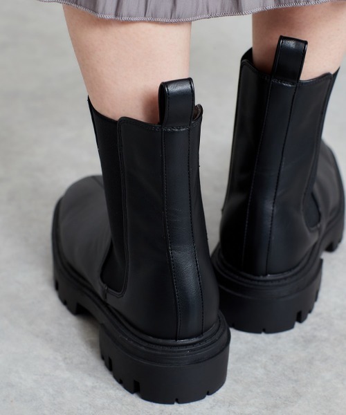 cepo（セポ）の「トラックソールサイドゴアブーツ（ブーツ・レディース・ブラック/ブラウン/オフホワイト・L/M）」の7枚目の写真