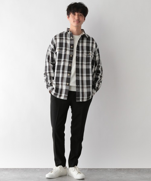 GLOBAL WORK（グローバルワーク）の「URBAN SLACKS(アーバンスラックス)＋WARM/216083（スラックス・メンズ・ブラック/ネイビー/グレー系その他7/グレー/ブラウン・LARGE/X-LARGE/MEDIUM/SMALL/X-SMALL）」の12枚目の写真